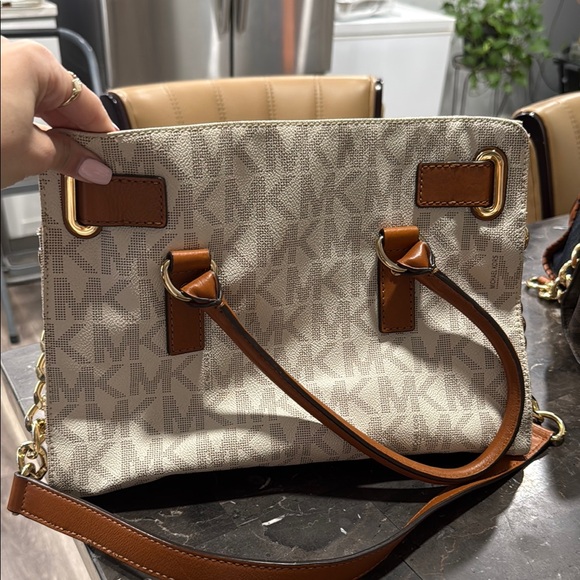 Michael Kors Cream and Brown Women's Bag - Picture 2 of 4